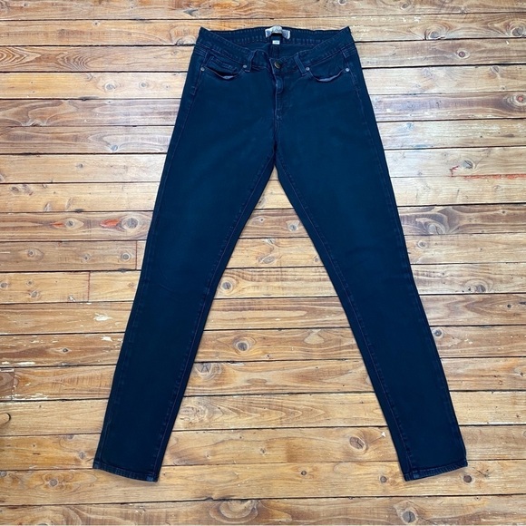 PAIGE Premium low rise black skinny jeans size 28 - Picture 3 of 14